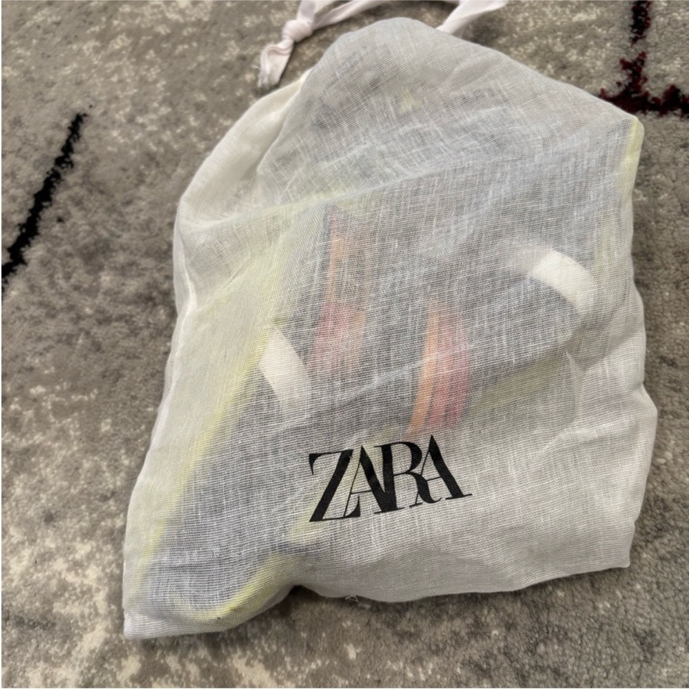 ZARA×PURPLE AMOUR Special Edition Multicolor Strappy Kitten Heeled Sandals - Picture 12 of 12